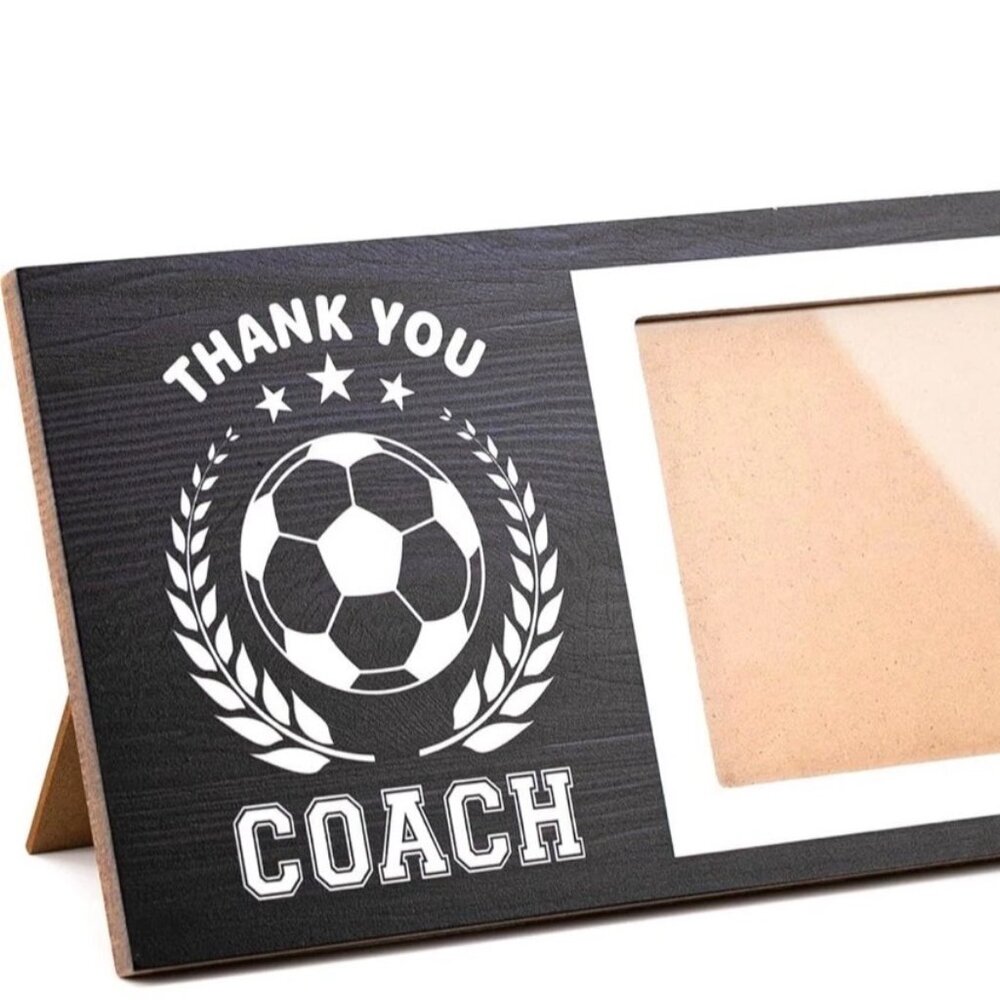 Soccer Picture Frame Thank you Coach Gift for Sports Graduation Birthday Retirem